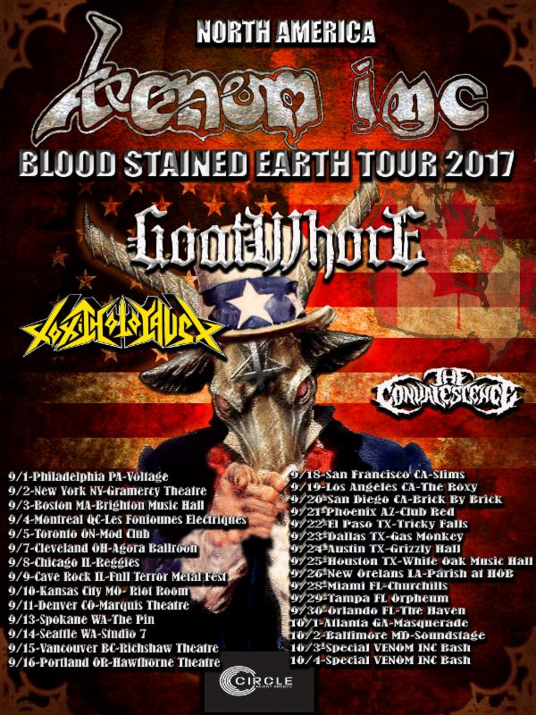 VENOM INC Announce Blood Stained Earth Headline Tour