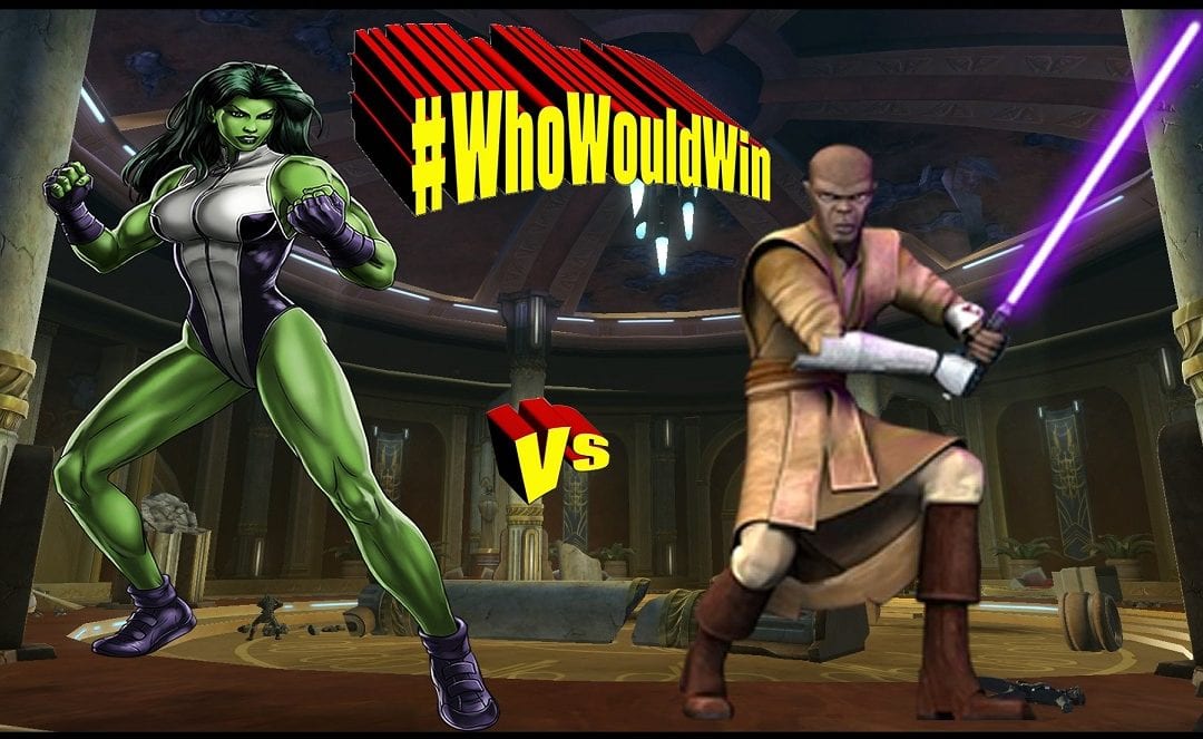#WhoWouldWin Mace vs. She-Hulk