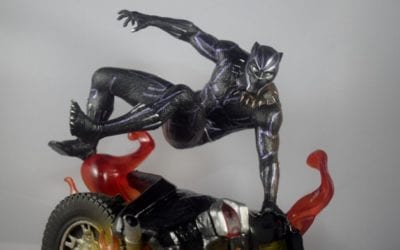 Diamond Select Black Panther Flaming Car PVC Diorama Review