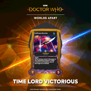 Doctor Who: Worlds Apart NFT trading card game releases new deck of cards Time Lord Victorious set