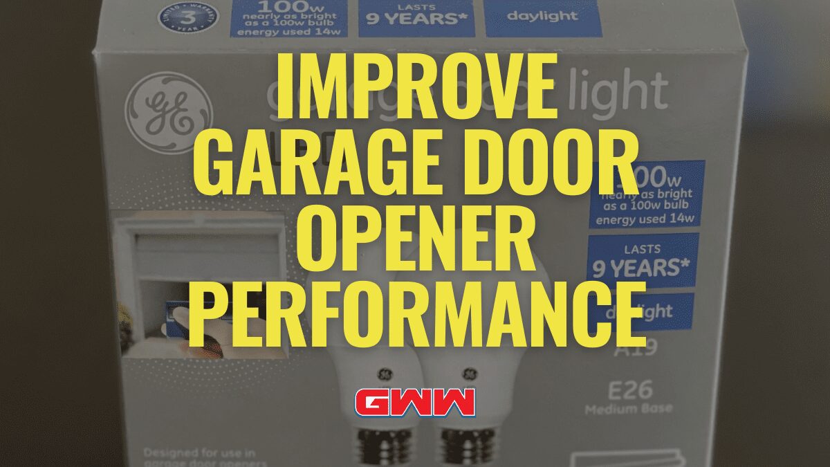 how to improve garage door opener signal performance