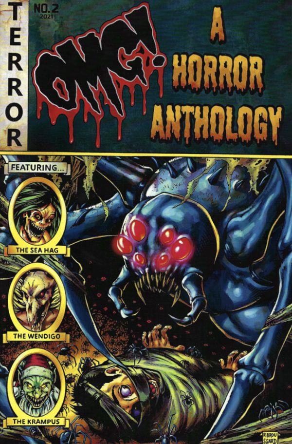 Omg Horror Anthology cover art by Rob Broussard 