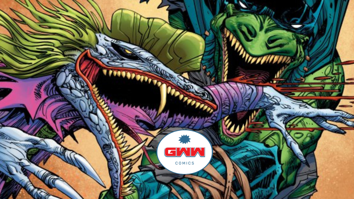 Jurassic League #1 variant cover with GWW logo