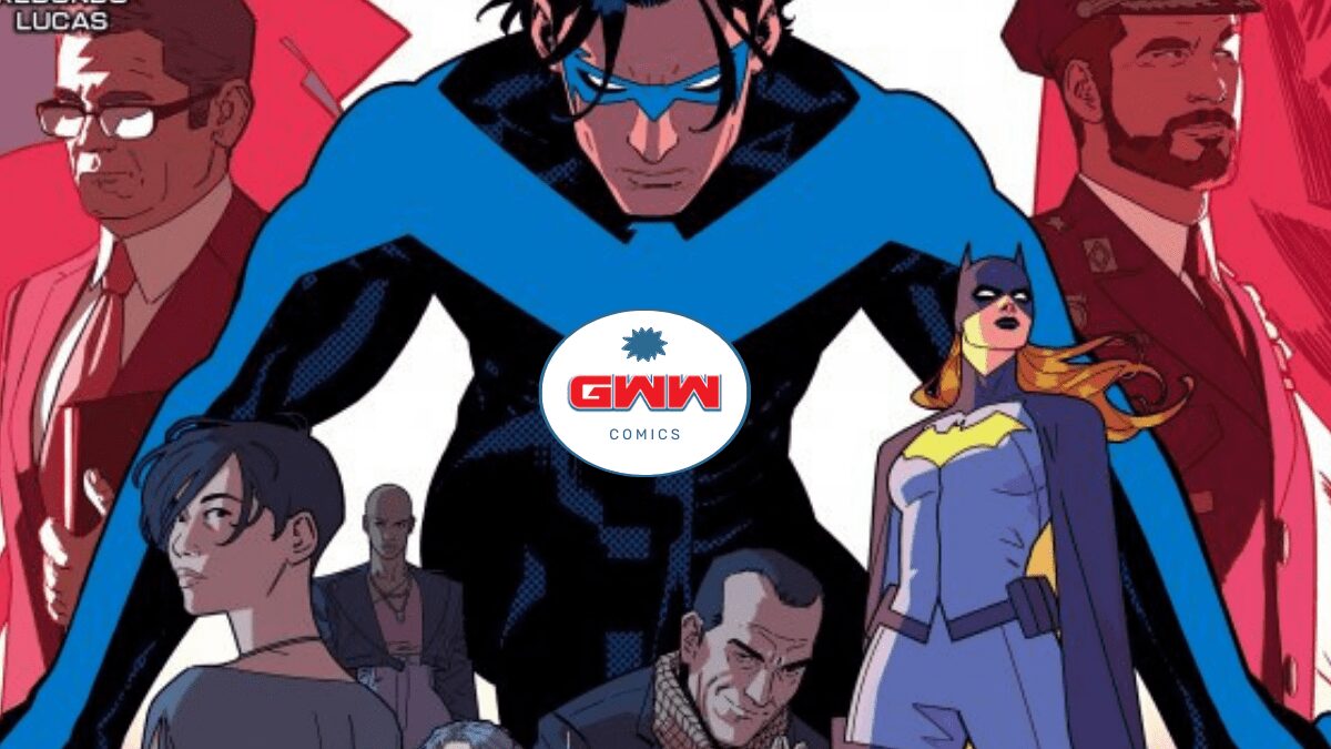 Nightwing #92 cover with GWW logo