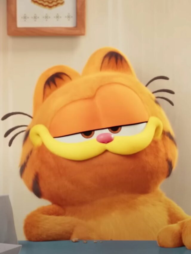 Garfield smiling, The Garfield Movie trailer