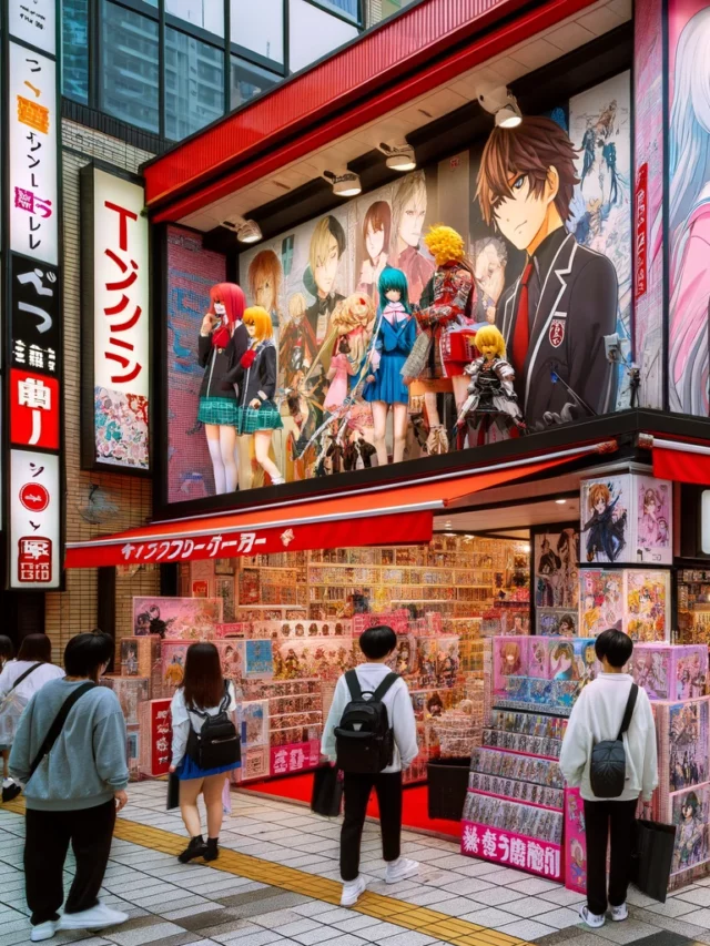 A vibrant anime store in Ikebukuro, Tokyo