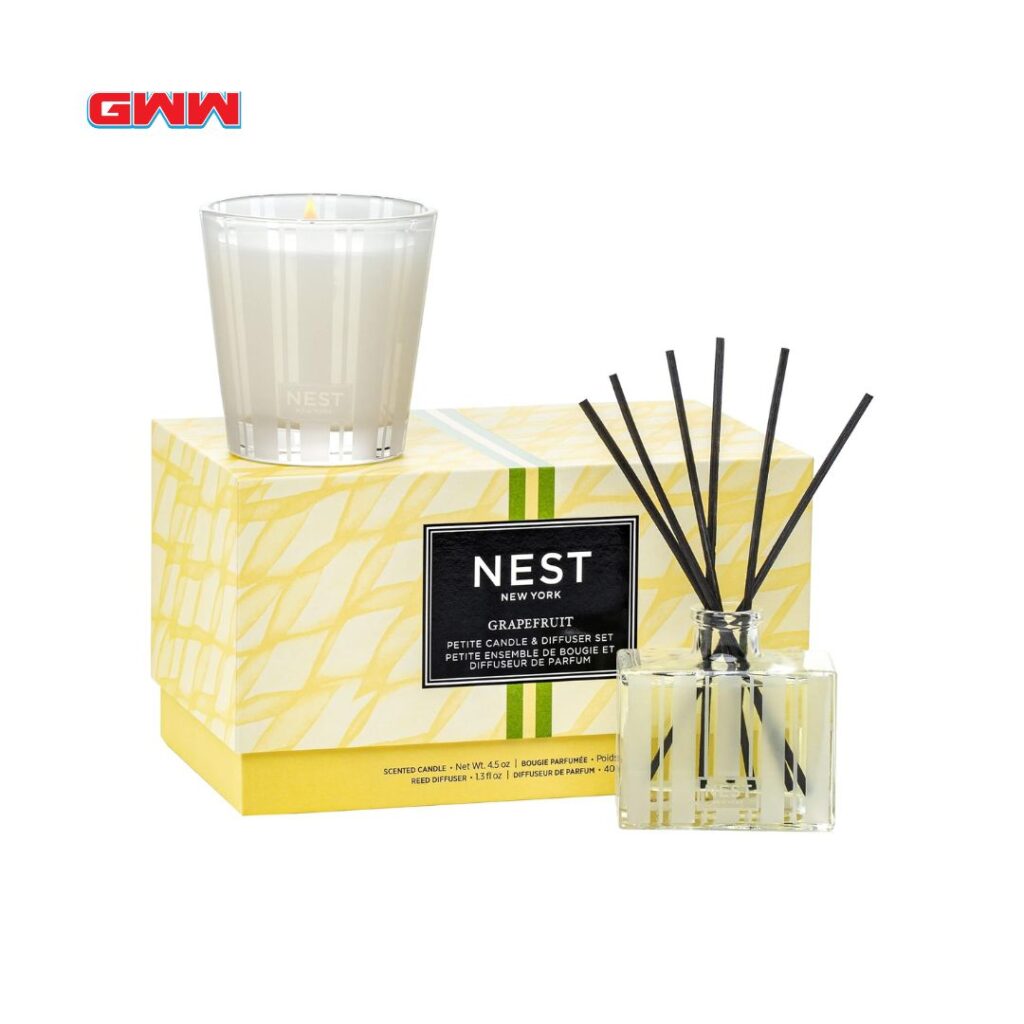 NEST New York Grapefruit Petite Candle & Reed Diffuser Set