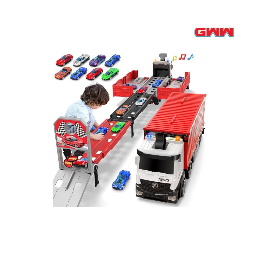 Diuerma Carrier Truck Race Track Kids Toys