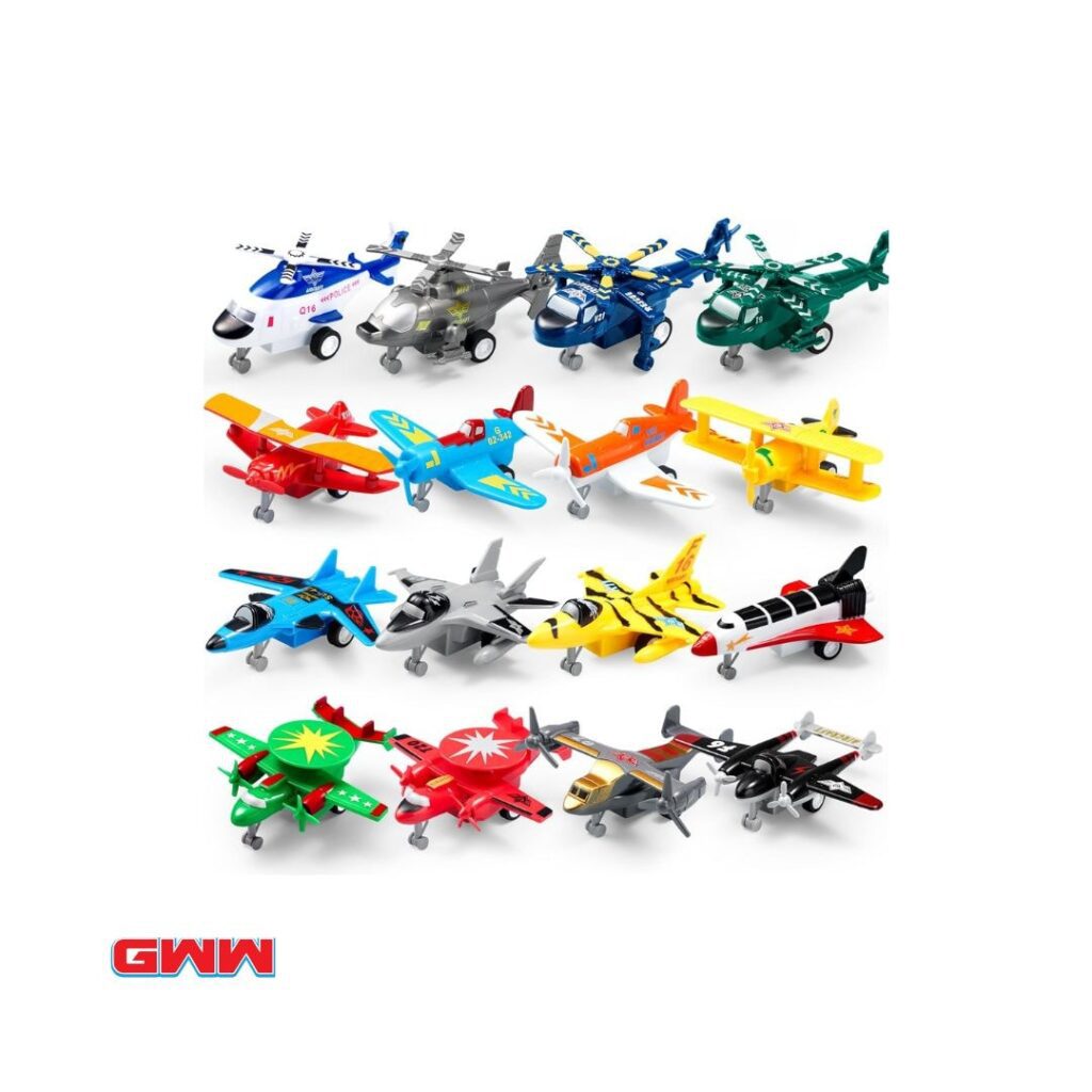 JOYIN 16 Pcs Pull Back Airplane Toys