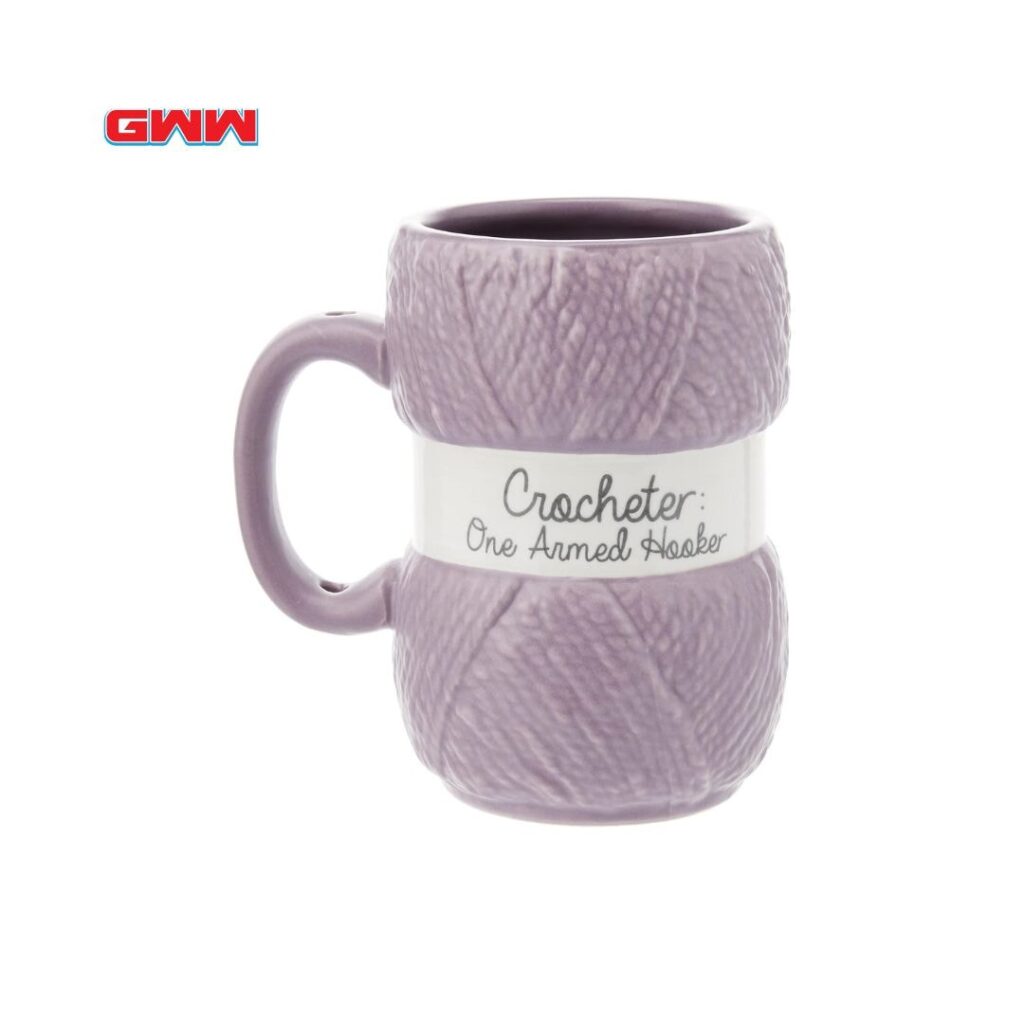 One Armed Hooker Novelty Gag Crochet Mug