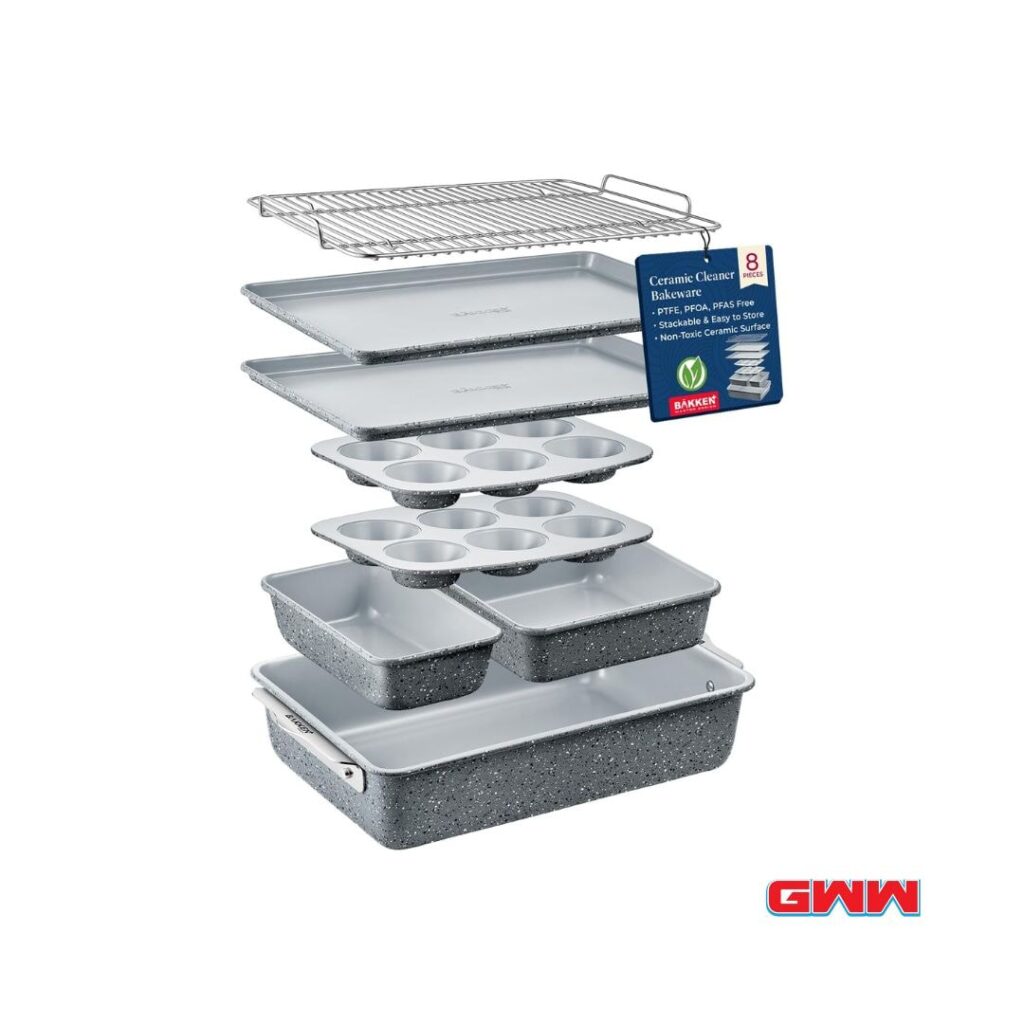 Bakken 8-Piece Stackable Bakeware Set