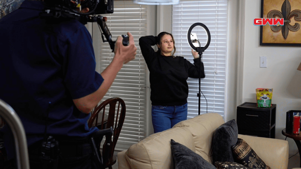 Gypsy Rose Blanchard preparing for shoot