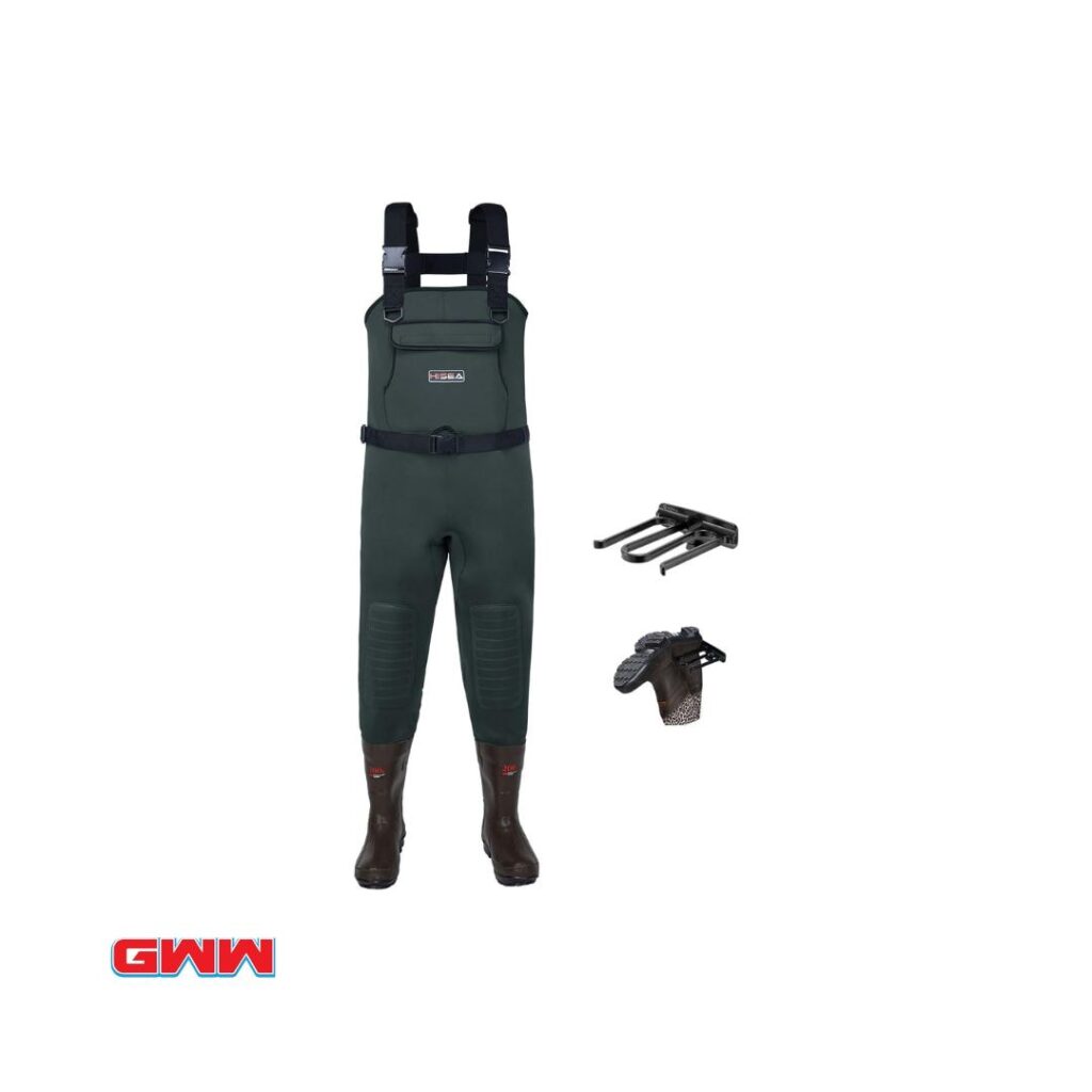 HISEA Neoprene Chest Waders with Boots