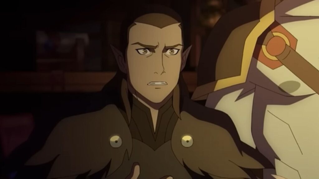 Vax voiced by Liam O’Brien in The Legend of Vox Machina Season 4