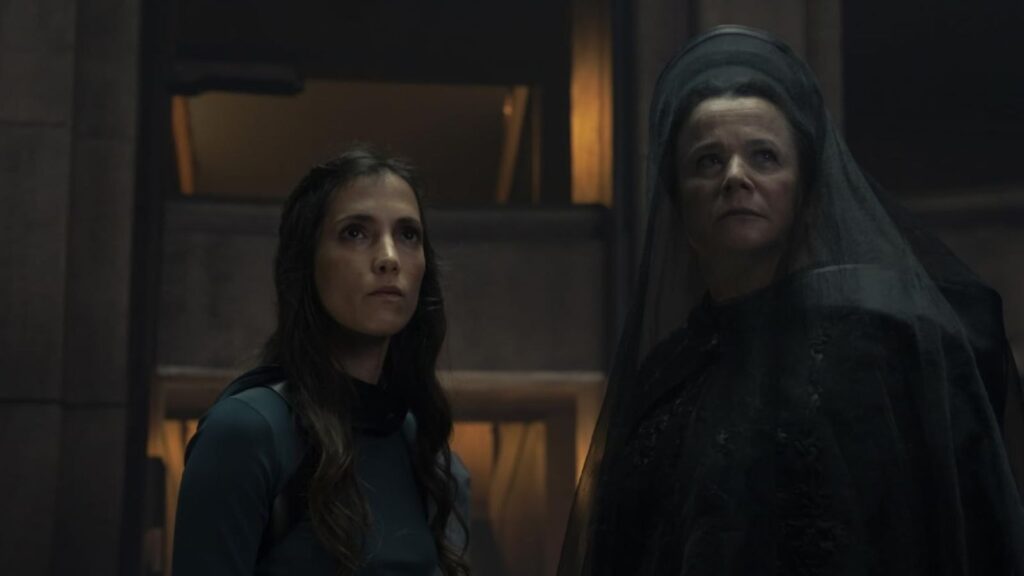 Emily Watson and Shalom Brune-Franklin as Harkonnen sisters in Dune: Prophecy Season 1
