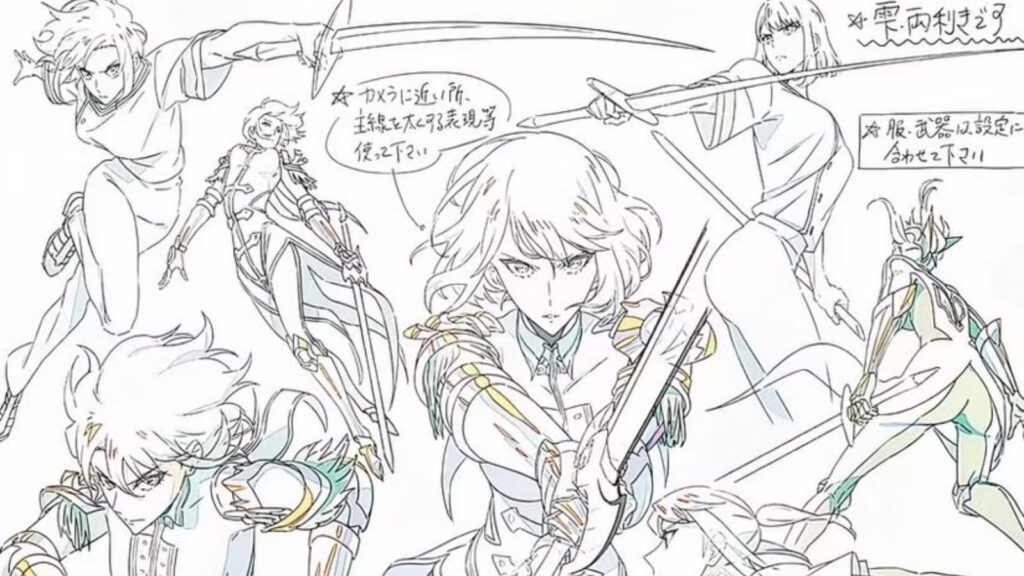 Cha Haein concept art for the Solo Leveling anime by A-1 Pictures