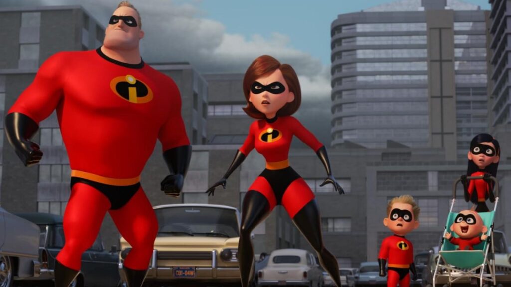 Mr Incredible Elastigirl Violet Dash Jack-Jack Craig Nelson in Incredibles 2