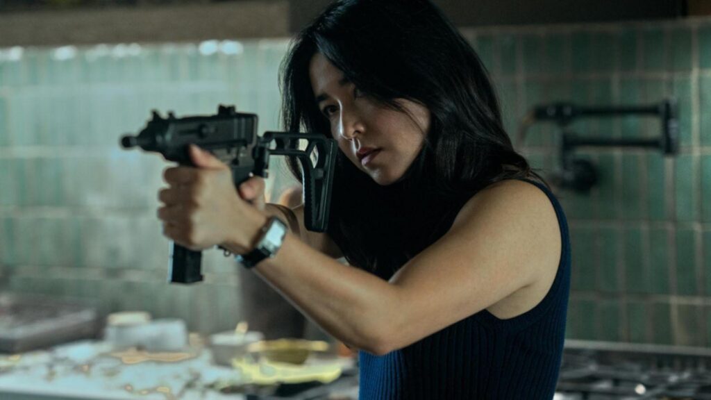 Maya Erskine as Jane Smith, from Mr and Mrs Smith season 1
