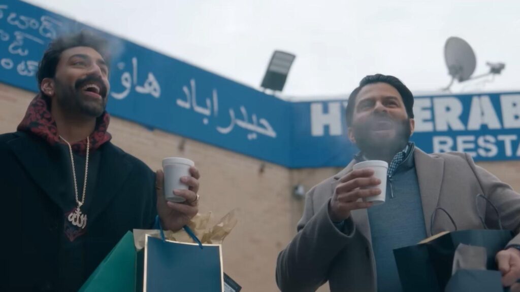 Saagar Shaikh and Asif Ali share laughs outside market from Deli Boys season 2