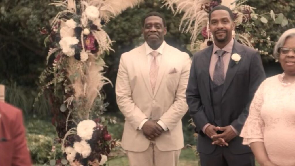 Victor Taylor portrayed by Luke James attends wedding ceremony in The Chi Season 8