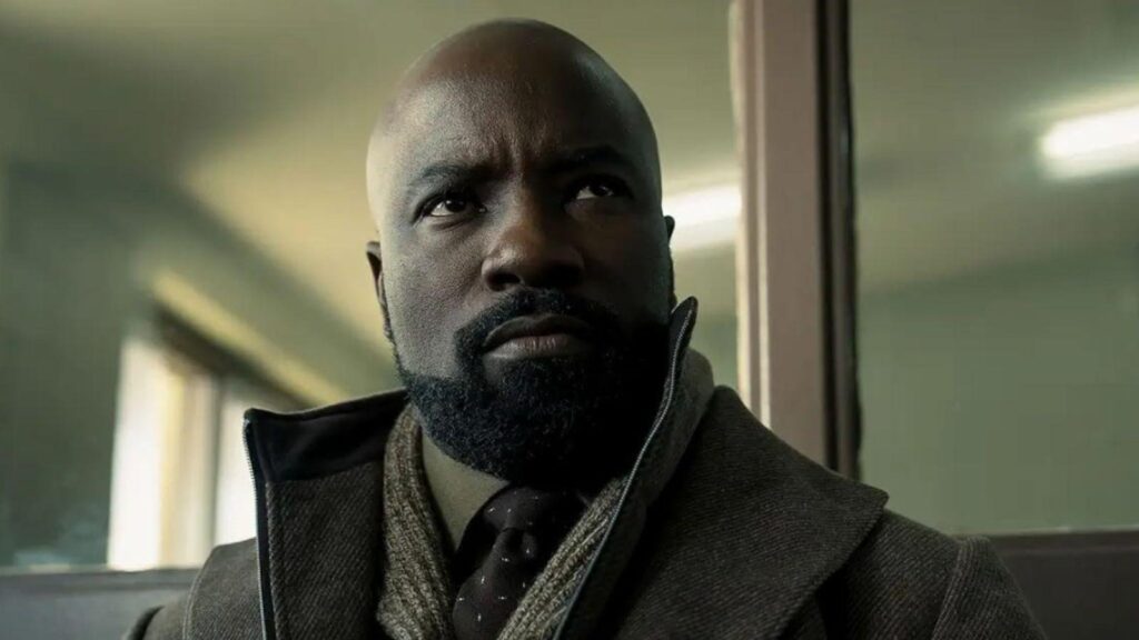 Mike Colter as David Acosta during tense investigation scene in Evil season 4