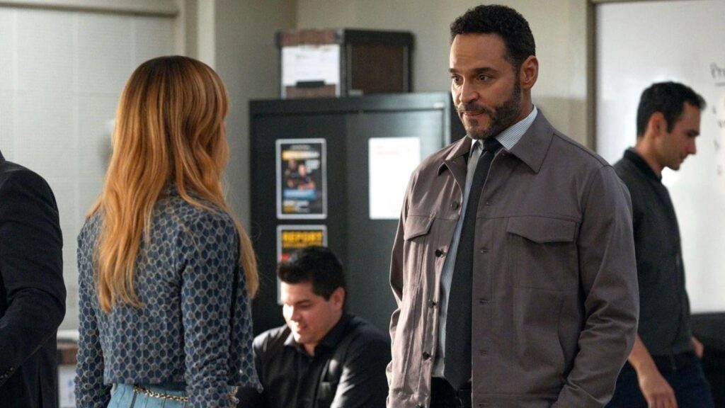Daniel Sunjata as Karadec and Kaitlin Olsen as Morgan in High Potential Season 2