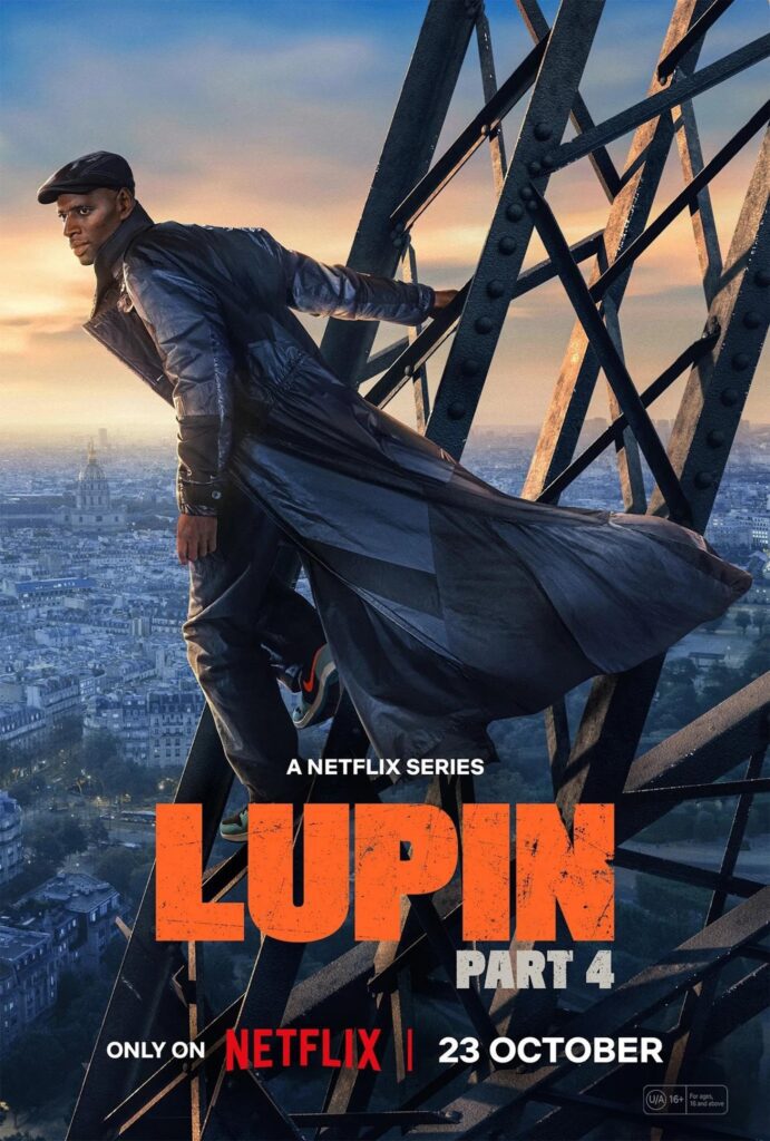 Omar Sy as Assane Diop in the official poster of Lupin Part 4.