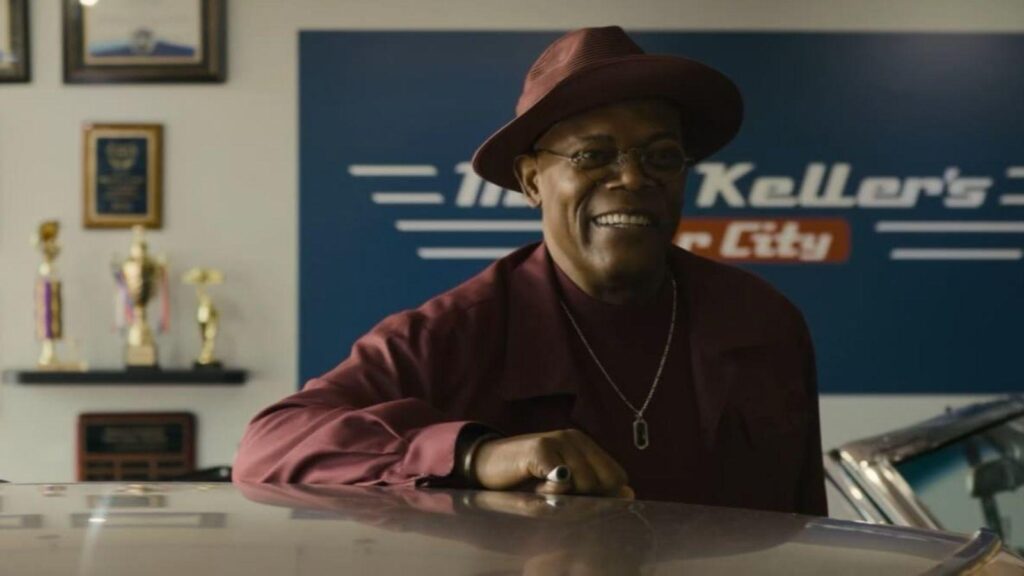 Samuel L. Jackson as Russell Lee Washington Jr. in Tulsa King season 3.