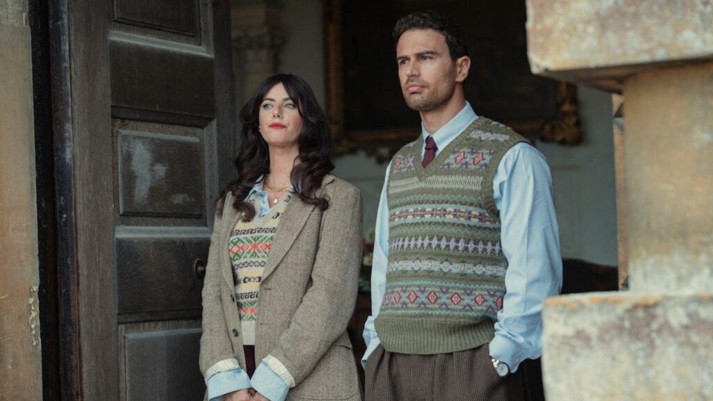 Scodelario as Susie Glass and James as Eddie Horniman in The Gentlemen season 2.