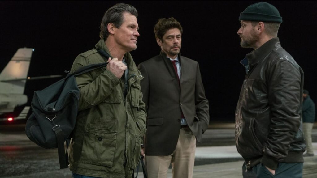 Josh Brolin, Benicio Del Toro, and Shea Whigham in Sicario 2
